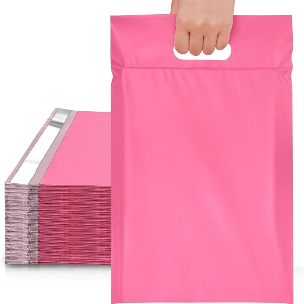 10 pcs Poly Mailers with Handle 10 X 13 Inch Premium Shipping Bags